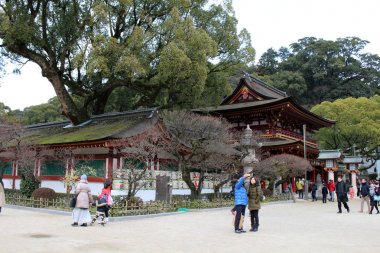 Dazaifu Tenmangu, Fukuoka, Japon mimarisini ayrıntılarını