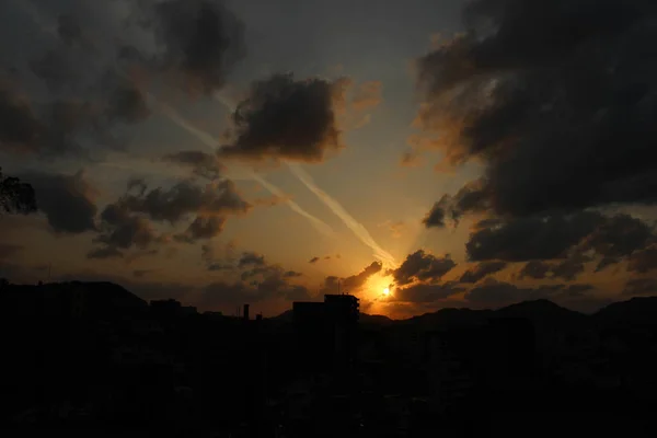 The stacking houses around Sofukuji during sunset — Stock Photo, Image