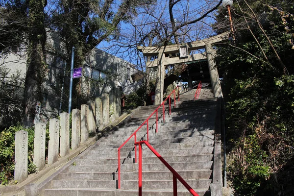 Traduzione: intorno a "Atago Jinja", famoso per la protezione antincendio in — Foto Stock