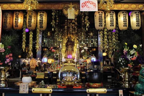 Вівтар "Жаба храму" в Ogori, Префектура Фукуока, Японія — стокове фото
