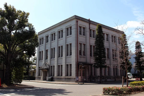 Die gebäude rund um das gedenkmuseum der industrie in toyota a — Stockfoto