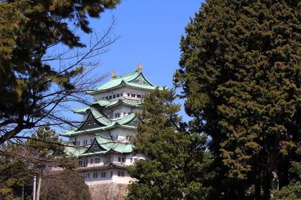 Mucho más cerca del Castillo de Nagoya, el icono de esta ciudad y Chubu —  Fotos de Stock