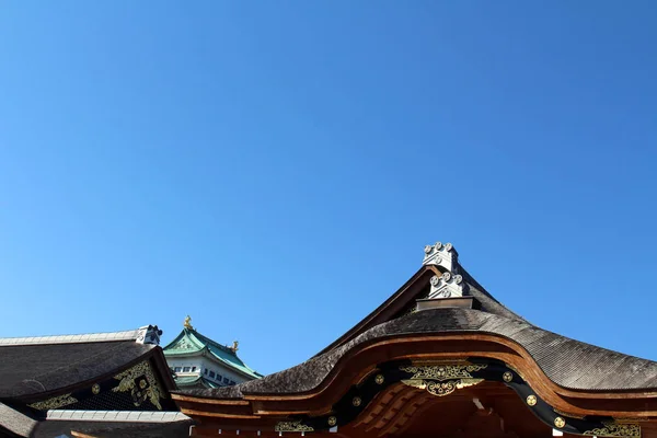 Übersetzung: der Tempel um die Burg von Nagoya — Stockfoto