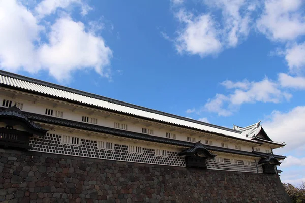 A situação em torno do Castelo de Kanazawa na Prefeitura de Ishikawa, loc — Fotografia de Stock