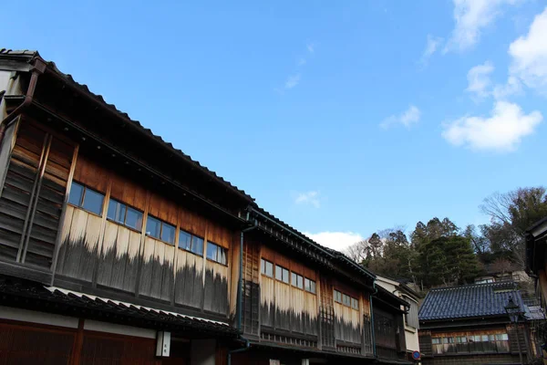 Higashi chaya, eine Art Altstadt von kanazawa, die auch bei Touristen beliebt ist — Stockfoto