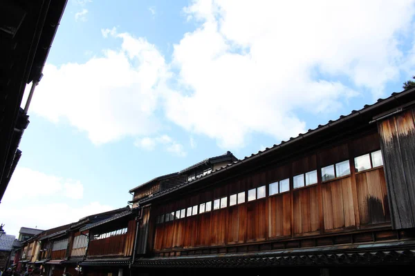 Higashi Chaya, ett slags gamla stan av Kanazawa som också populära — Stockfoto