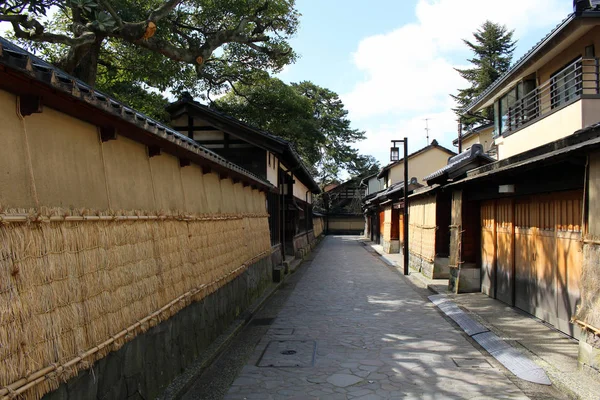 The Nagamachi area, known as samurai district of Kanazawa — Stock Photo, Image