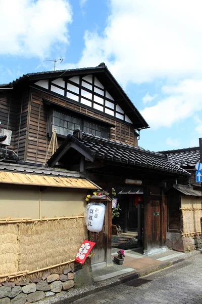 A Nagamachi területen, ismert szamuráj kerület Kanazawa — Stock Fotó