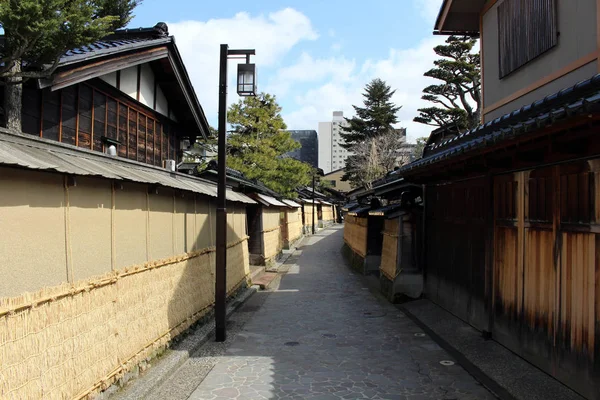 El área de Nagamachi, conocida como distrito samurai de Kanazawa — Foto de Stock