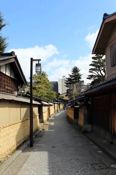 El área de Nagamachi, conocida como distrito samurai de Kanazawa — Foto de Stock