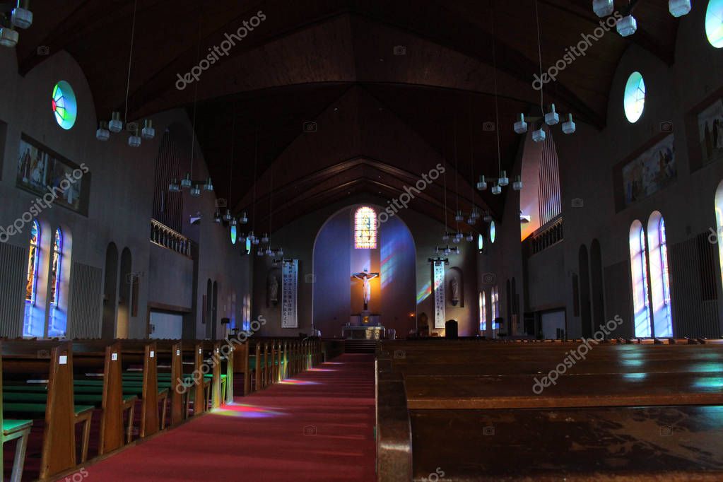 Dentro de la Inmaculada Concepción Catedral (Urakami) de Nagasaki 2023