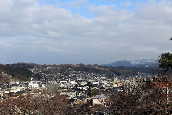 겐로쿠 엔, 가장 아름 다운 예술가 중 하나에서 자리 전망대 — 스톡 사진
