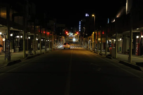 Переклад: Sanmachi вночі, Старе місто Takayama — стокове фото