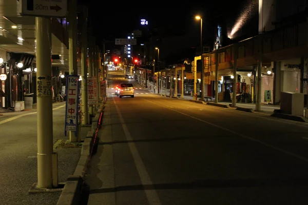 Переклад: Sanmachi вночі, Старе місто Takayama — стокове фото