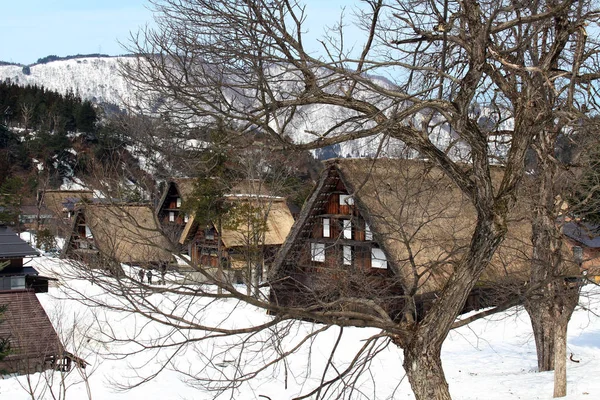 The world heritage, Shirakawa-go during winter in Japan — Stock Photo, Image