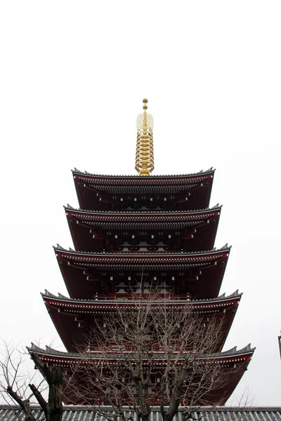 Tradução: Templo Sensoji em Asakusa, indiscutivelmente o mais famoso — Fotografia de Stock