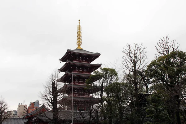 Übersetzung: Sensoji-Tempel in Asakusa, — Stockfoto