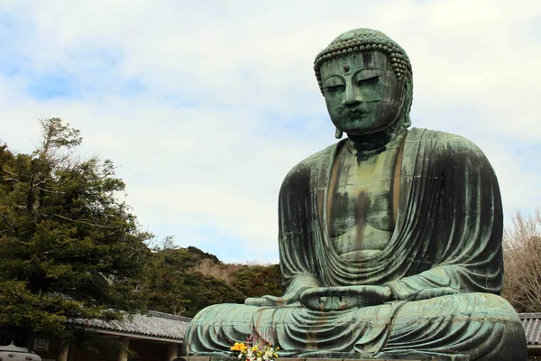 Traduzione: Il Grande Buddha di Kamakura, o "Kotoku-in " — Foto Stock