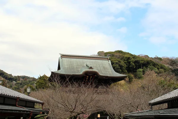 Übersetzung: "Kenchoji Zen Tempel". einer von fünf großen Zen-Tempeln — Stockfoto