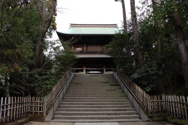 Μετάφραση: «Engakuji Ζεν ναό». Ένα από τα πέντε μεγάλου ναού Ζεν — Φωτογραφία Αρχείου
