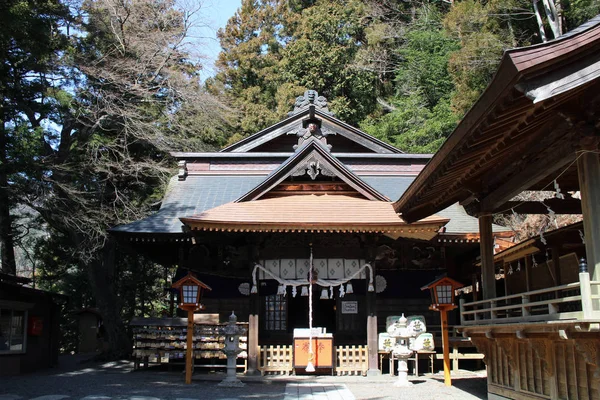 Det helgedom och tempel runt Chureito Pagoda. — Stockfoto