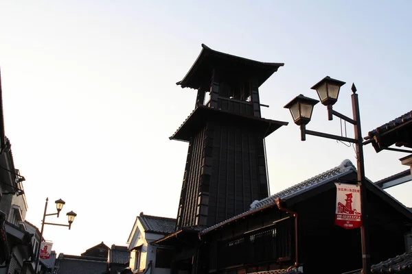 La histórica ciudad de Kawagoe y su icónica torre —  Fotos de Stock