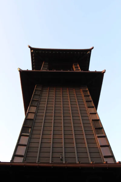 The historic-old Town Kawagoe and its iconic tower — Stock Photo, Image