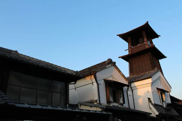 La histórica ciudad de Kawagoe y su icónica torre —  Fotos de Stock