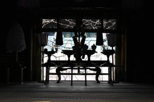 Вокруг мавзолея или гробницы Иэясу Токугавы — стоковое фото