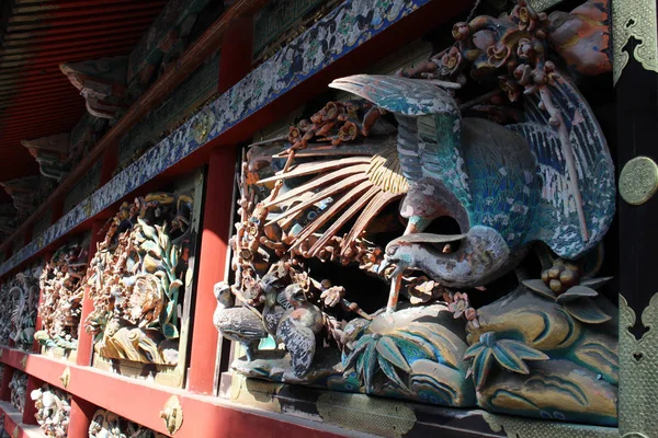 The details of carvings around Toshogu Temple — Stock Photo, Image