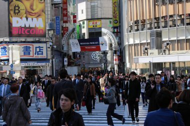 O meşhur Shibuya geçişi gündüz