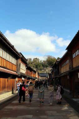 Higashi Chaya, Kanazawa eski kasaba bir tür aynı zamanda popüler olan