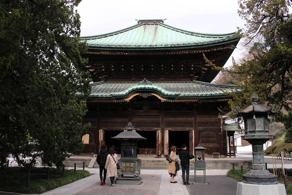 Μετάφραση: «Kenchoji Ζεν ναό». Ένα από τα πέντε μεγάλου ναού Ζεν — Φωτογραφία Αρχείου