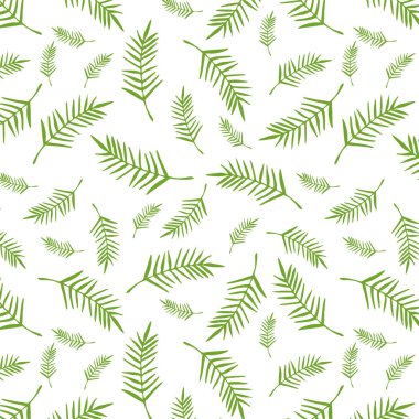 Tasarımlar için tropik desen, pürüzsüz palmiye yaprakları