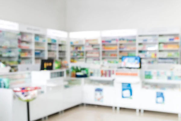 blurred background of cashier, counter in pharmacy or in hospital
