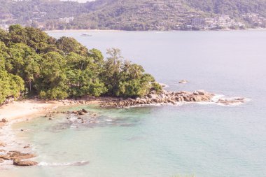 Laem Sing beach, Phuket, Tayland. Çok güzel ve peac