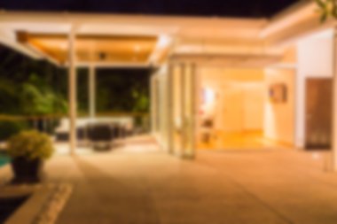 Güzel lüks dış oturma odası iç bulanıklık