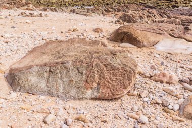 Rock maruz zaman düşük tide arka plan