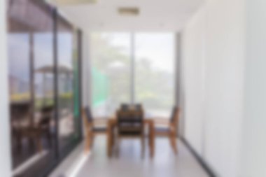 Soyut bulanıklık yemek alanı modern tarzoda iç