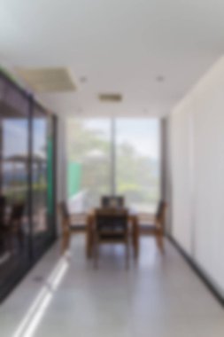 Soyut bulanıklık yemek alanı modern tarzoda iç