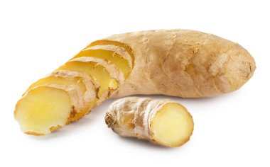 dilimlenmiş zencefil kökü