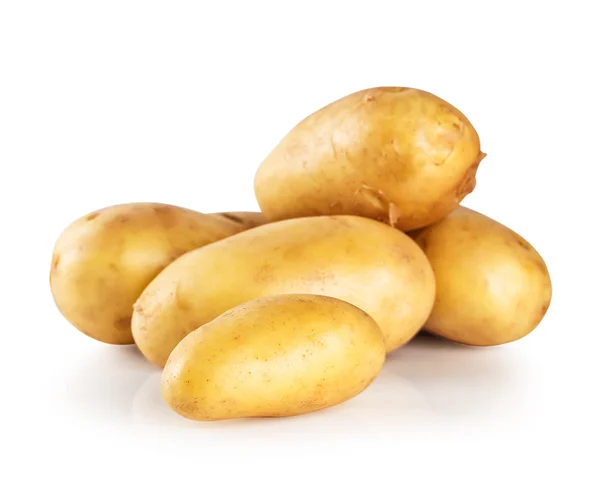 Stål med nye poteter – stockfoto