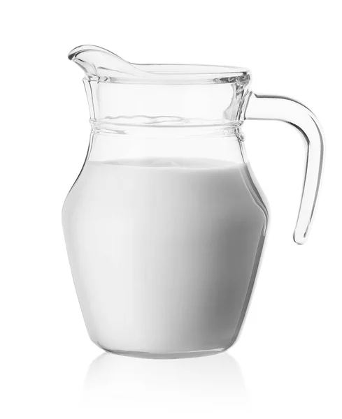 Молоко в скляному глечику Стокове Зображення