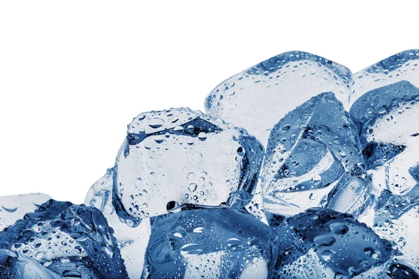 Hielo triturado tonificado en azul — Foto de Stock