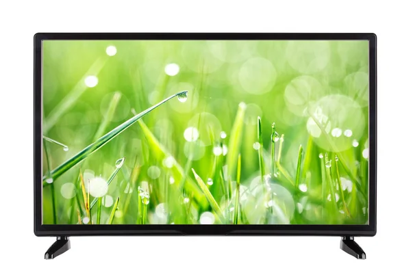 Doğa manzara ile modern Tv — Stok fotoğraf