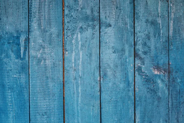 Blue wooden background from boards — Stock Photo, Image