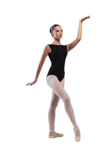 Bailarina fixa em elemento de dança — Fotografia de Stock