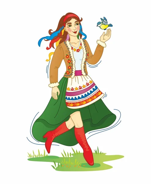 Ukraynalı bir kız ve bir kuş