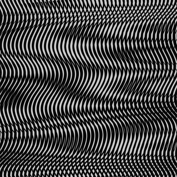 Moire effect vector technique monochrome background. — ストックベクタ