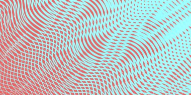 Yumuşak moire efektli renkli çizgilerin holografik dokusu.